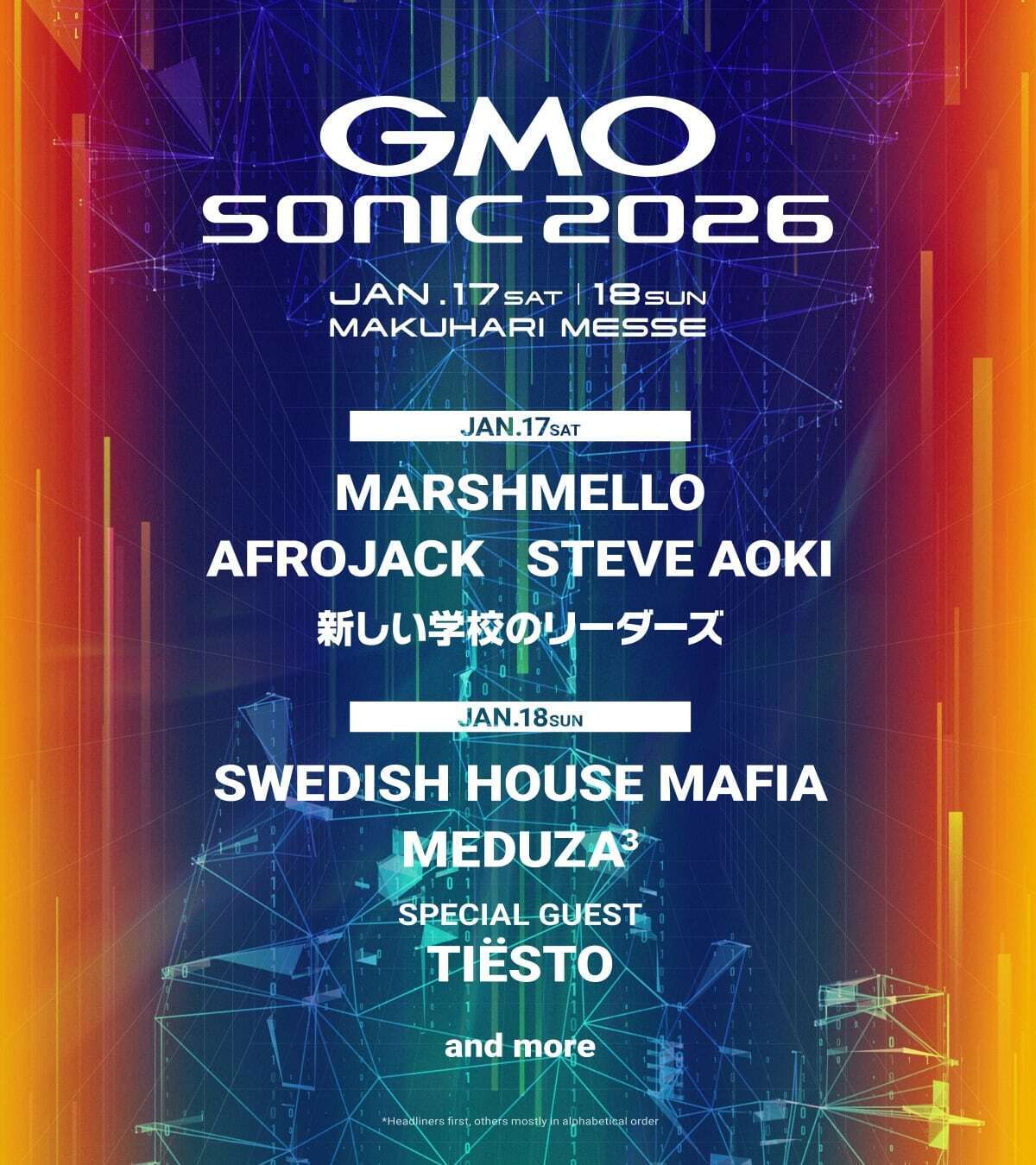 GMO Sonic 2026 | Music Festival Wizard