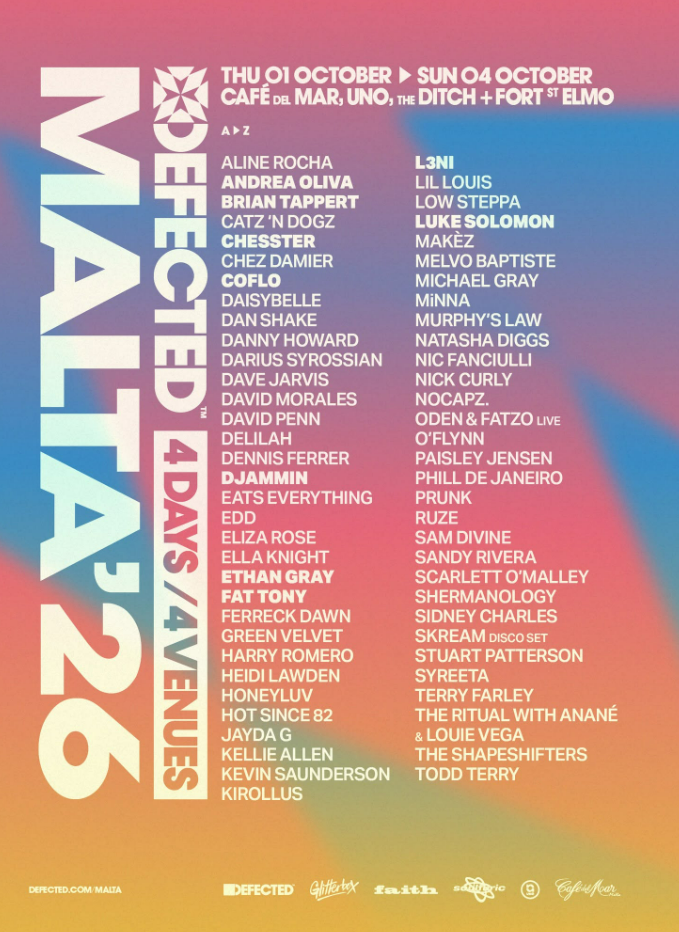 Defected Malta 2026 | Music Festival Wizard