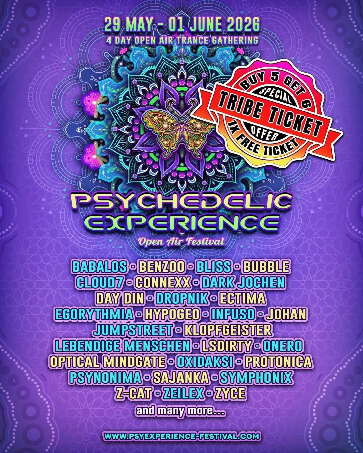 Psychedelic Experience Festival 2026 | Music Festival Wizard