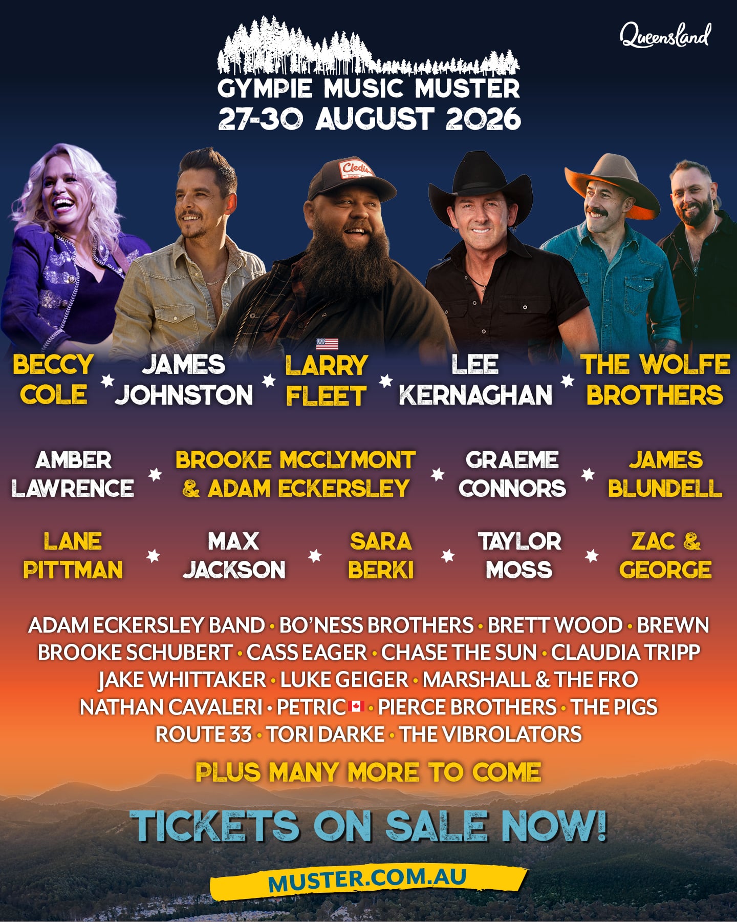 Gympie Music Muster 2026 | Music Festival Wizard